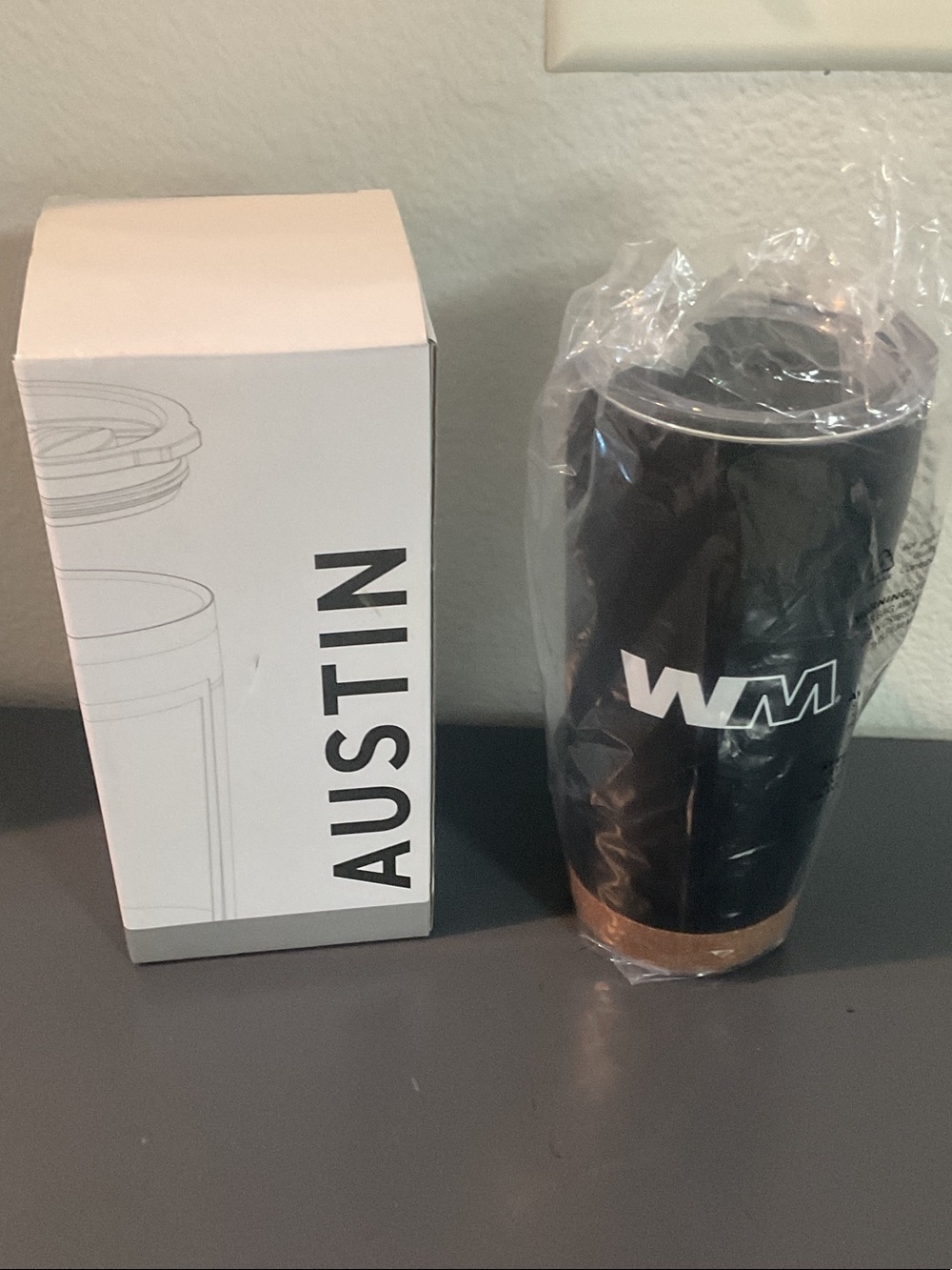 Austin  Black & Copper Insulated Travel TumblerWM